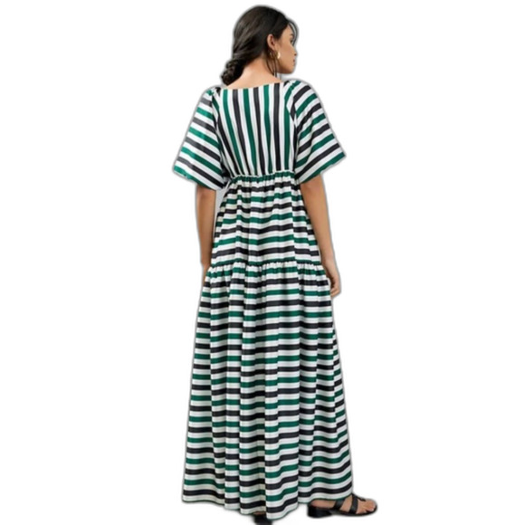 Anthropologie Delfi Striped Tiered Maxi Dress NWT - Picture 5 of 15